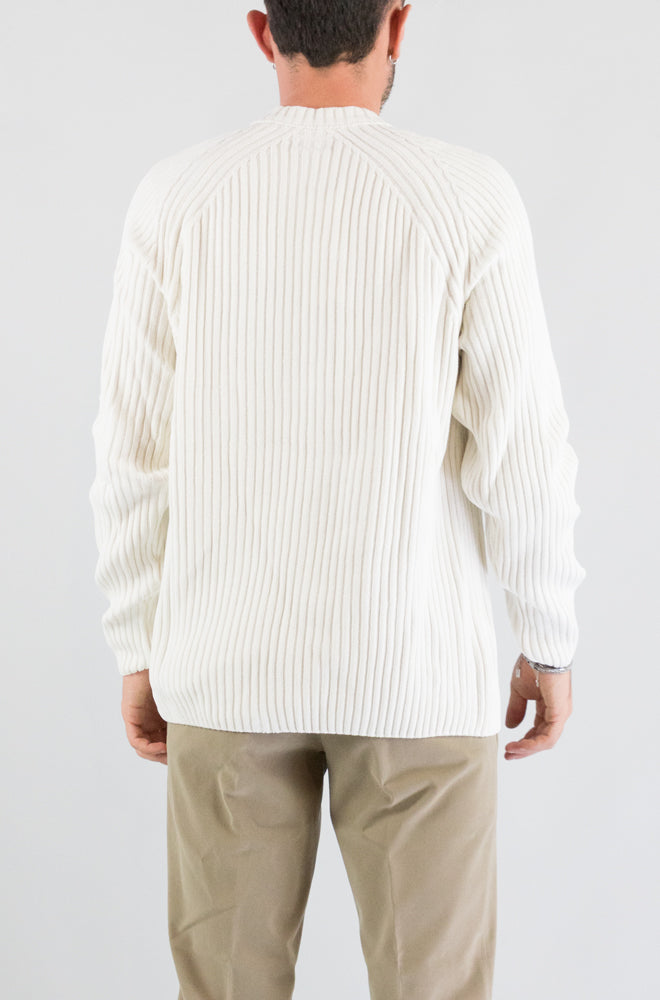Maglia Cp Company Gauze White da Uomo 21cmkn049a 005558g