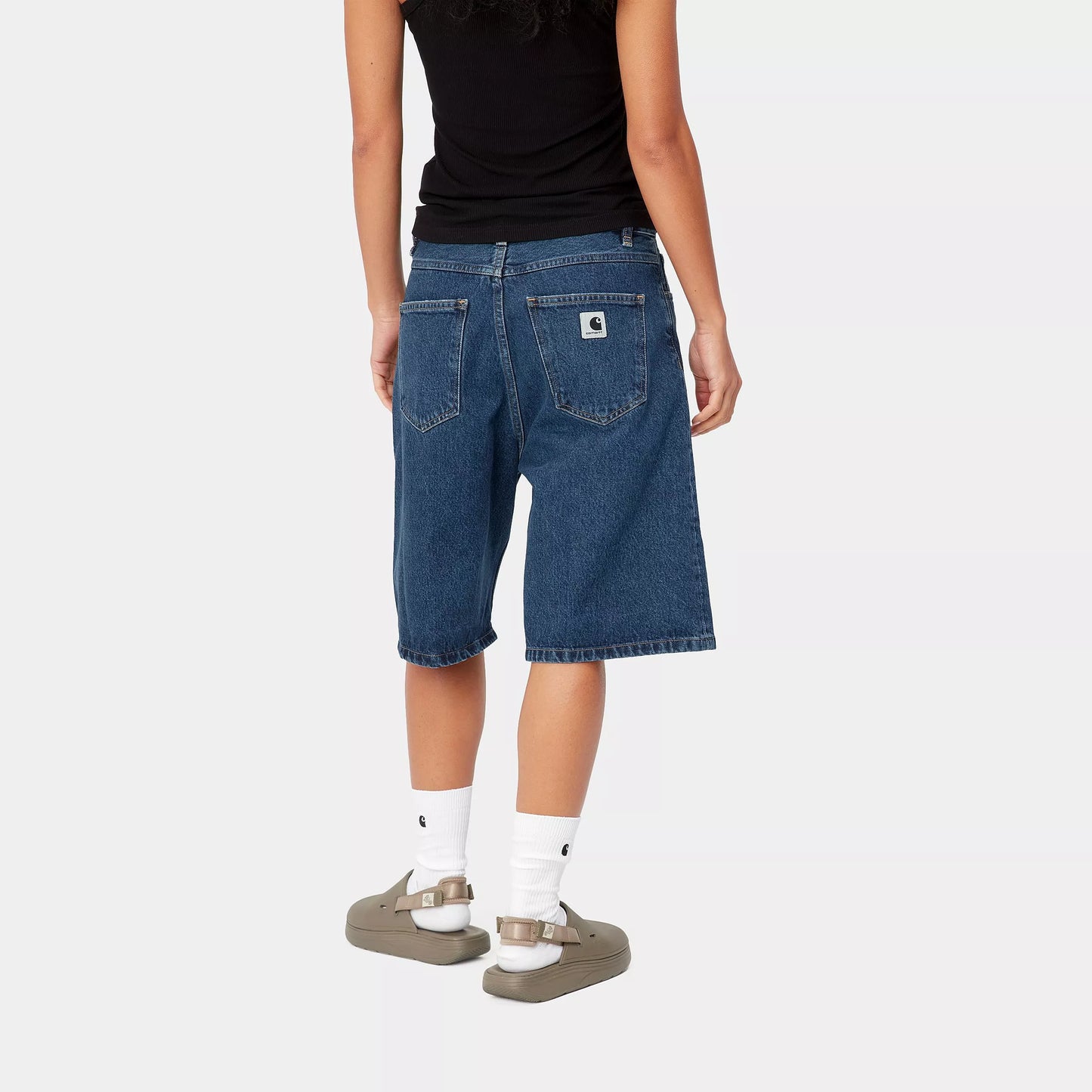 Pantalone Carhartt Wip Blue Stone Washed da Donna i031919