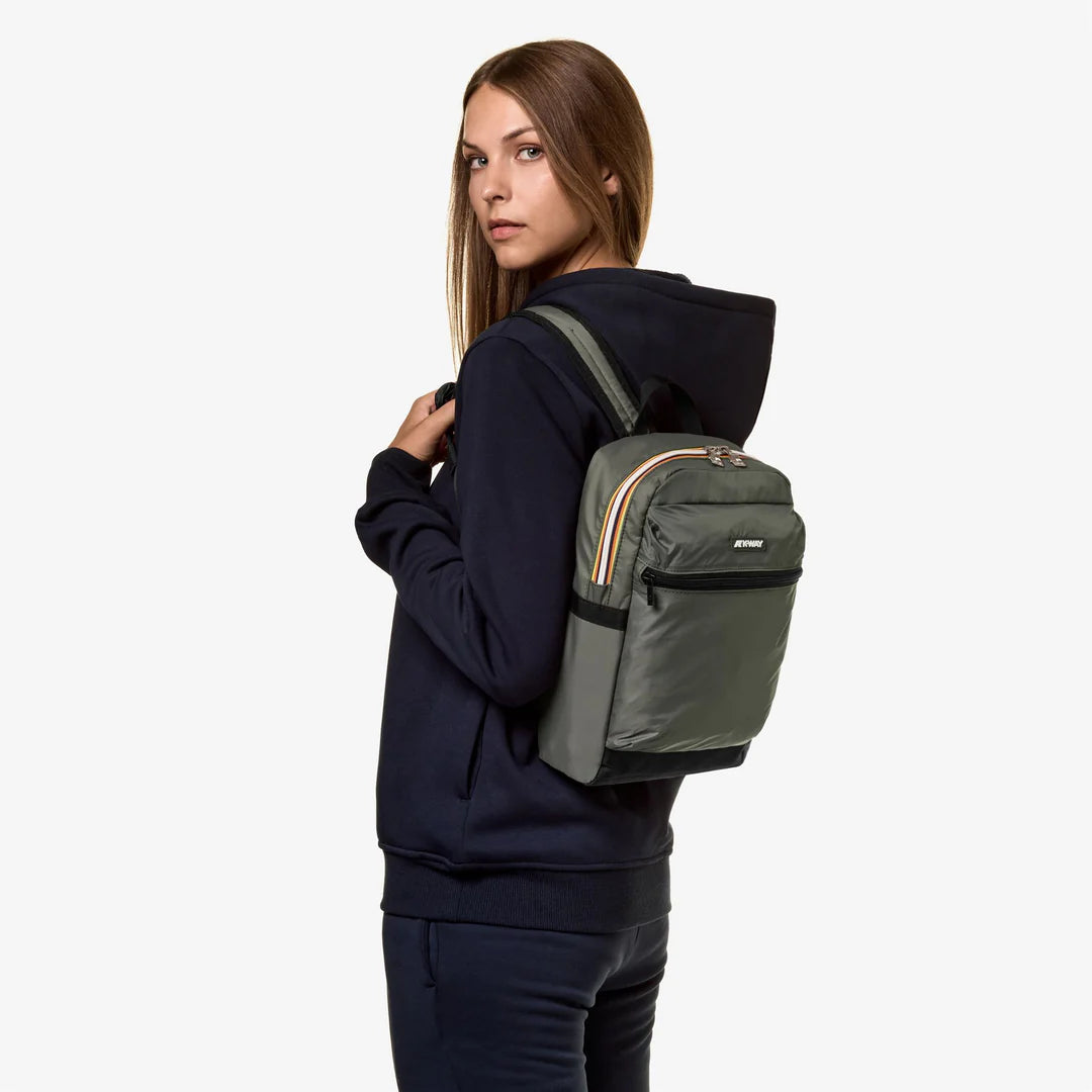 Zaino Kway Green Blackish da Uomo k2116r laon