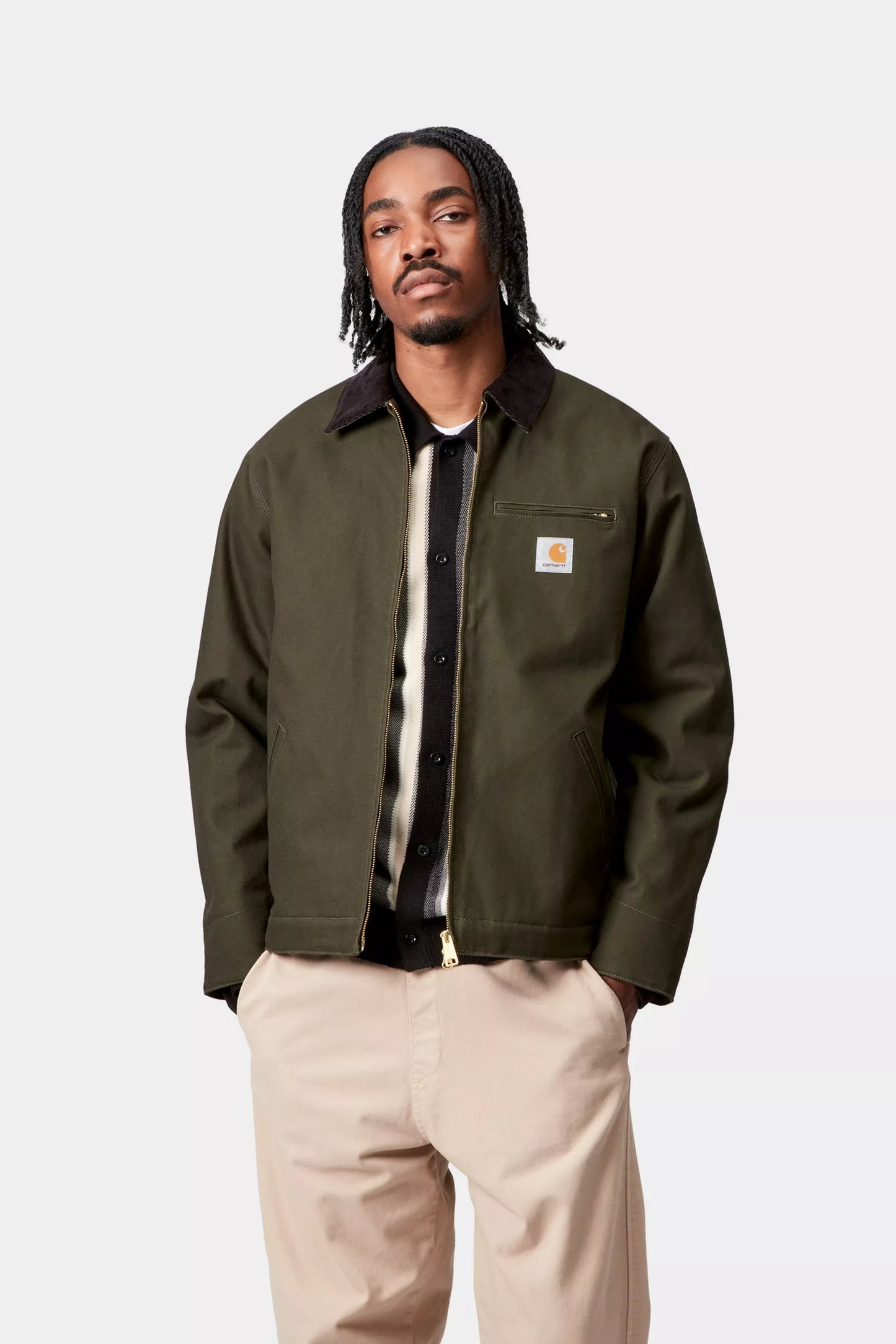 Giubbotto Carhartt Wip Olive da Uomo i015264 Detroit