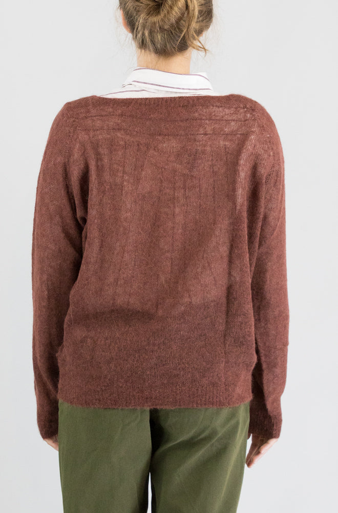 Maglia Nice Things Chestnut da Donna wkx048