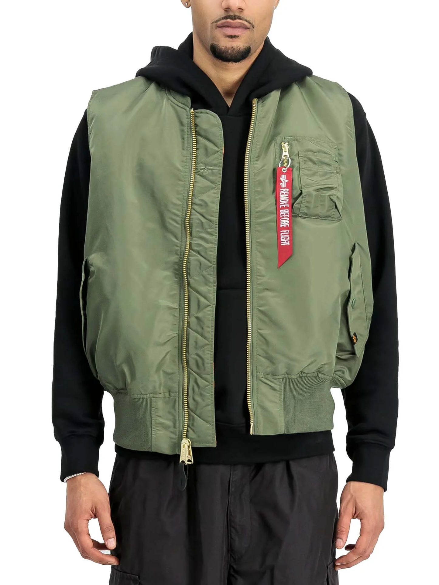 Giubbotto Alpha Industries Verde da Uomo ma1 vest