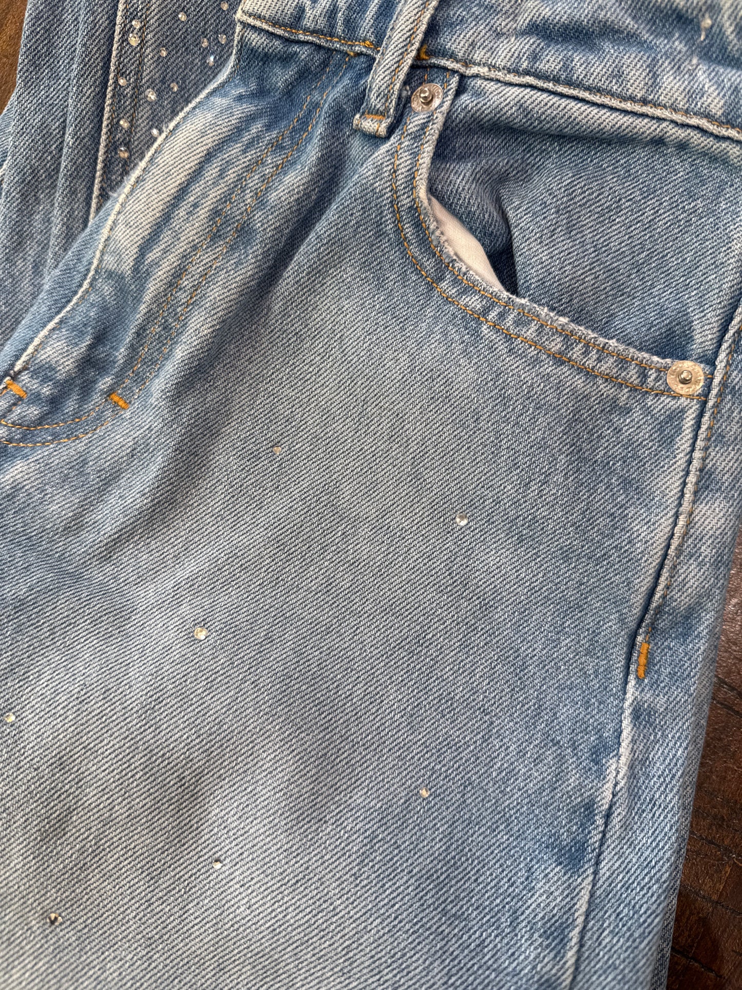 Jeans Vicolo Lavaggio Chiaro da Donna dd5337 dubai con strass