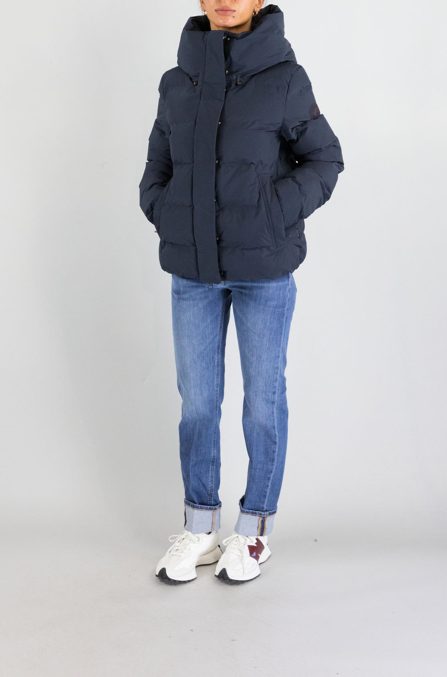 Giubbotto Save The Duck Blue Black da Donna p32533w leaf21 arena