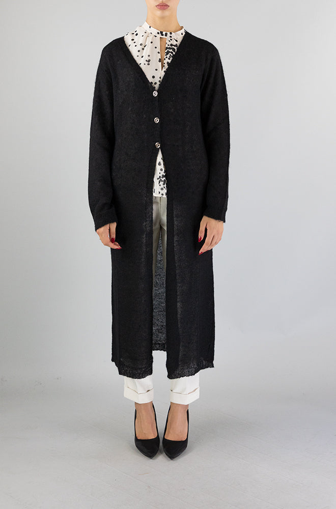 Cardigan Twinset Nero da Donna 232TP3522