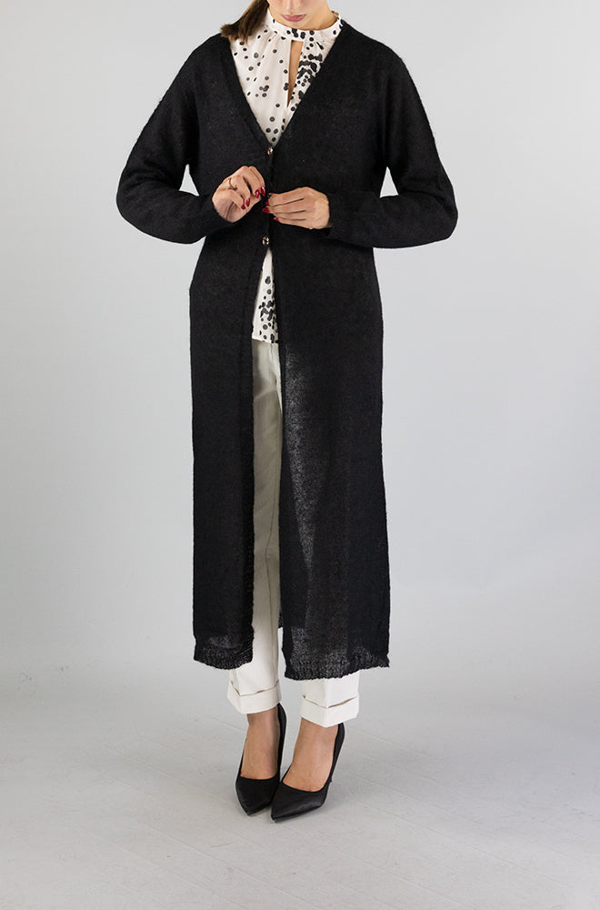 Cardigan Twinset Nero da Donna 232TP3522