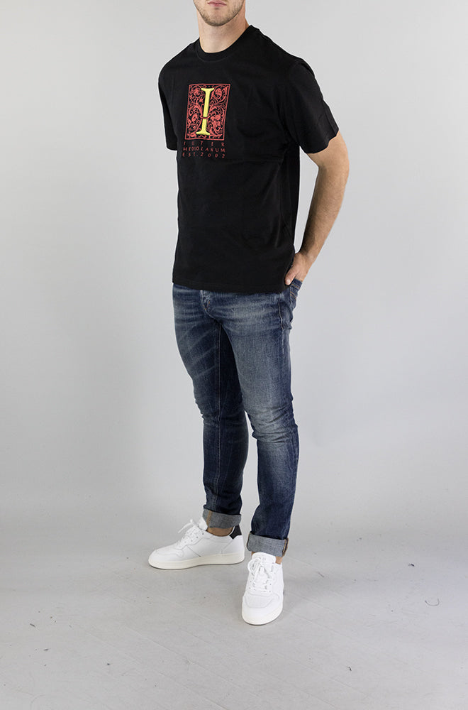 T-Shirt Iuter Black da Uomo MEDIOLANUM