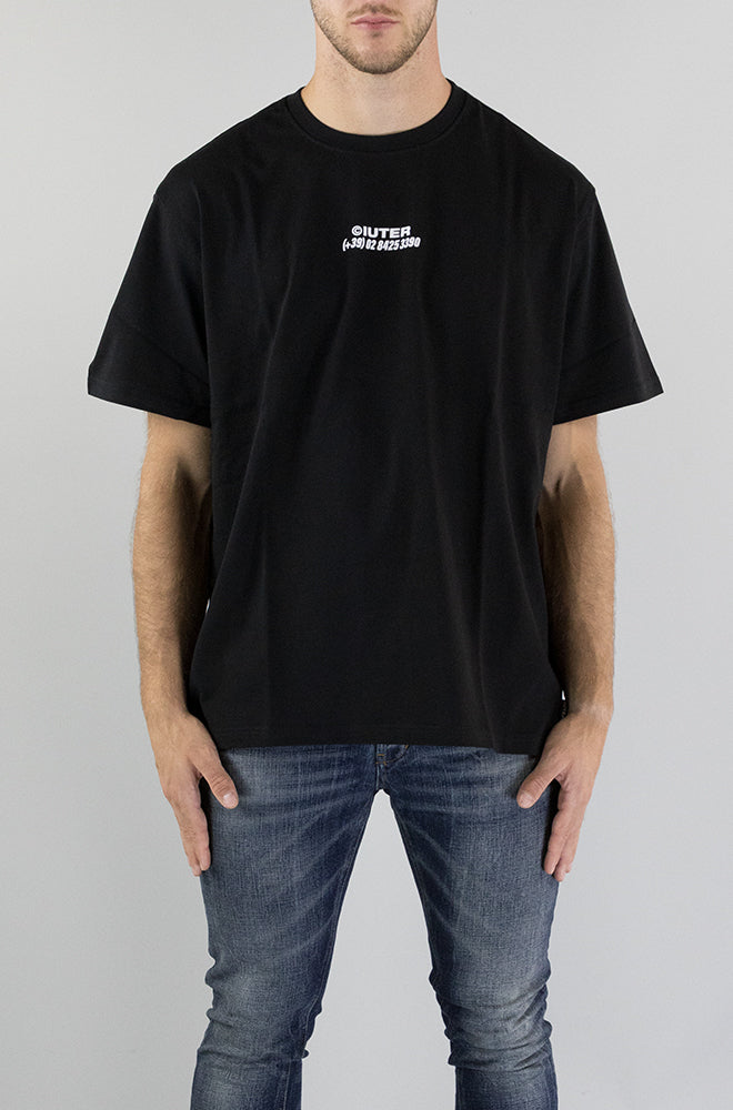 T-Shirt Iuter Black da Uomo HORSES