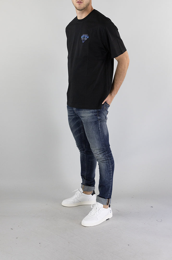 T-Shirt Iuter Black da Uomo METAL LOGO