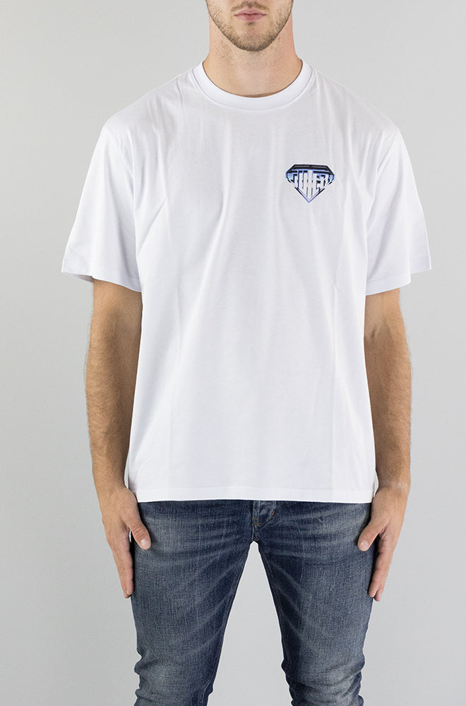 T-Shirt Iuter White da Uomo METAL LOGO