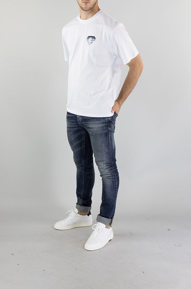 T-Shirt Iuter White da Uomo METAL LOGO