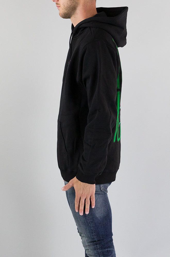 Felpa Iuter Black da Uomo SPINE SKULL