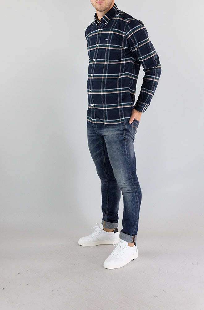 Camicia Barbour Ink Blue da Uomo MSH5037