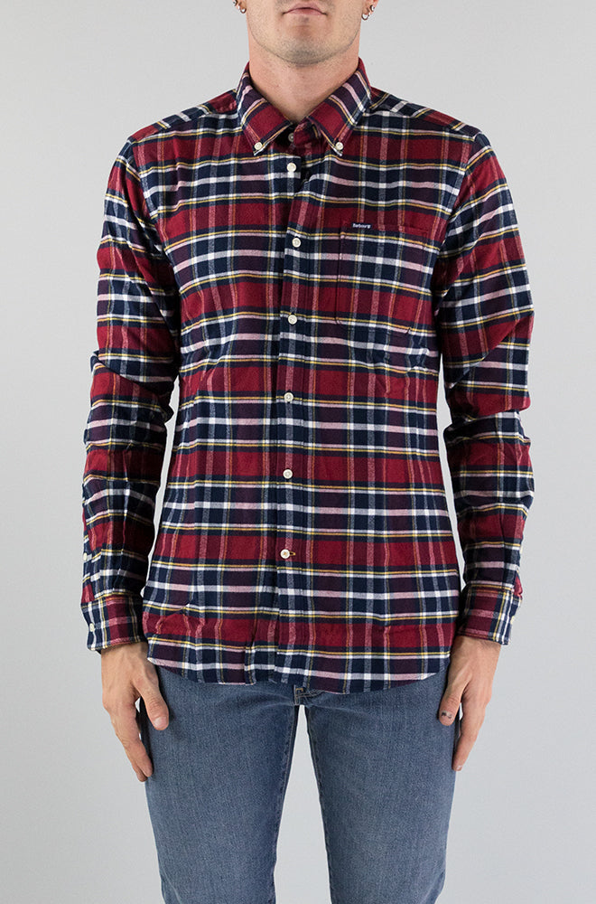 Camicia Barbour Dk Red da Uomo MSH4998