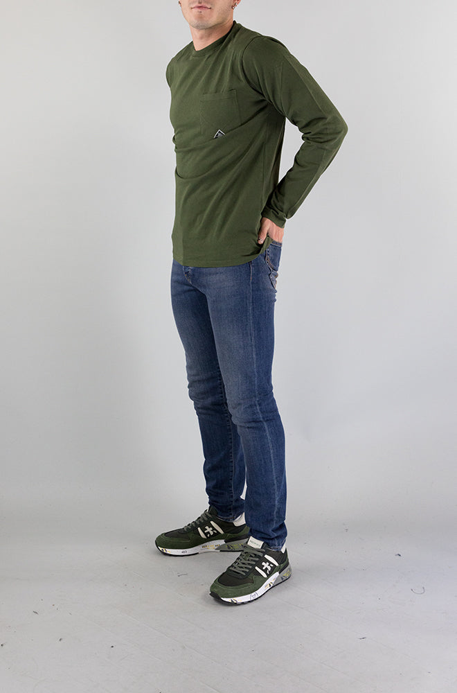 T-Shirt Roy Roger’S Green da Uomo RRU689