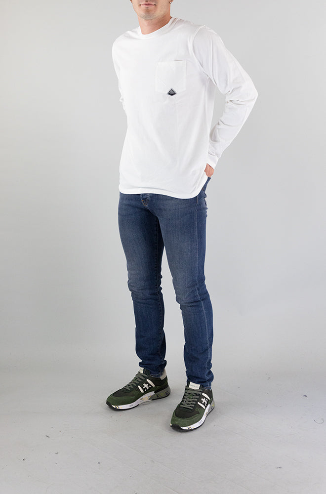 T-Shirt Roy Roger’S White da Uomo RRU689