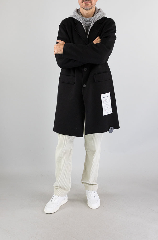 Cappotto Amaranto Nero da Uomo B6R0031 A99