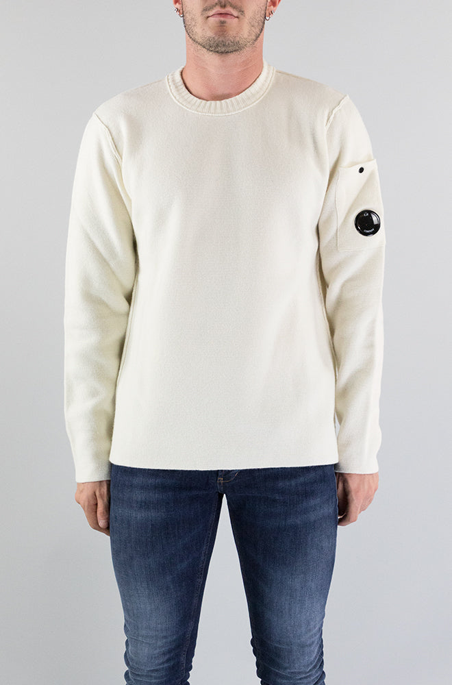 Maglia Cp Company White da Uomo KN093A 005504A