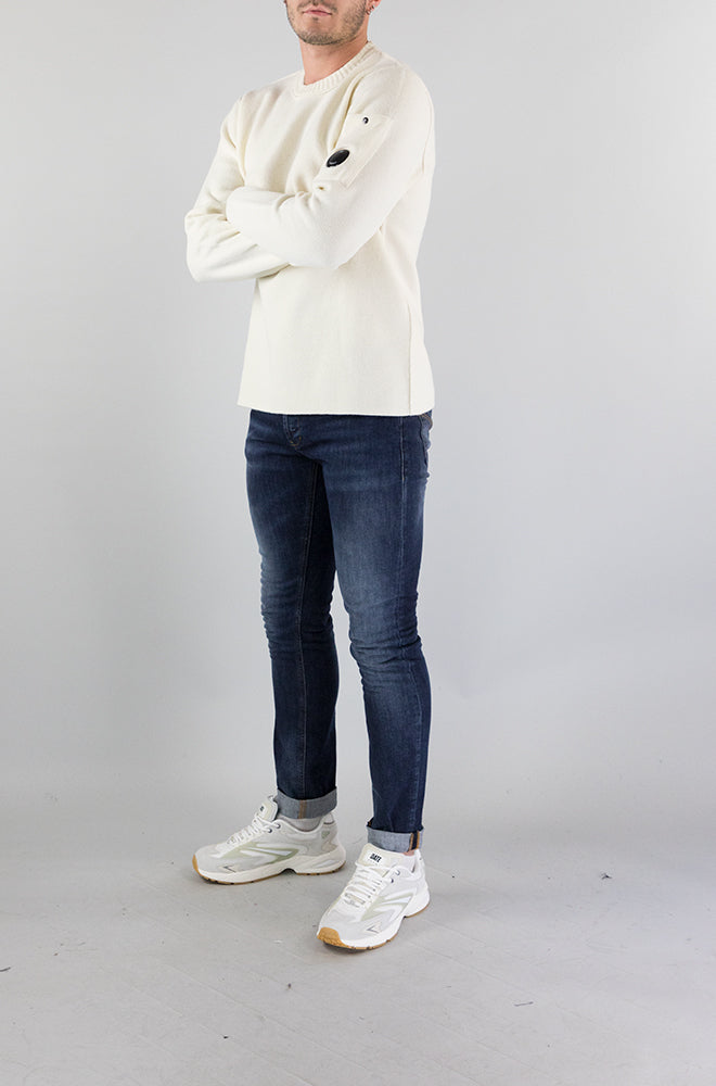 Maglia Cp Company White da Uomo KN093A 005504A