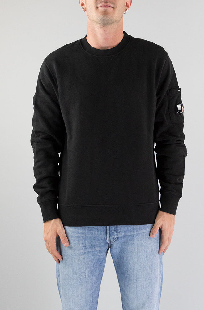 Felpa Cp Company Black da Uomo MSS008A 006372G