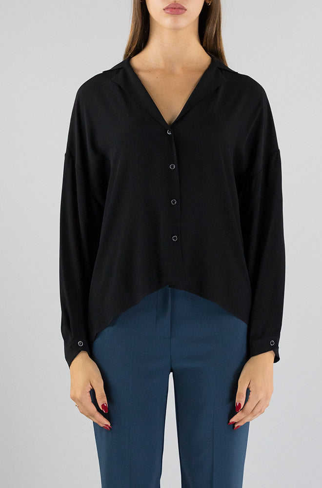 Camicia Patrizia Pepe Nero da Donna 8C0649 A811