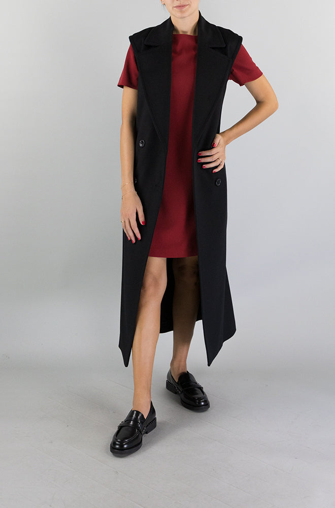Cappotto Patrizia Pepe Nero da Donna 8O0099 A171