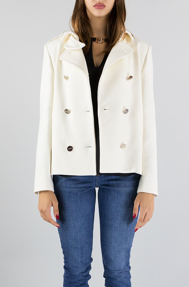 Cappotto Liu Jo Star White da Donna CF3038T3578