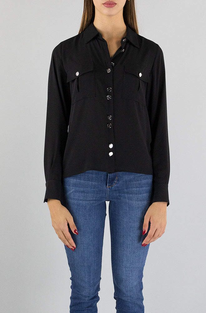 Camicia Liu Jo Nero da Donna CF3276TS353