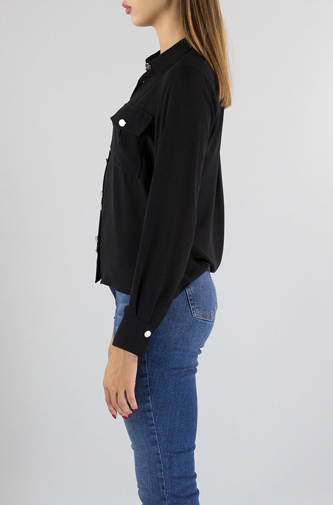 Camicia Liu Jo Nero da Donna CF3276TS353