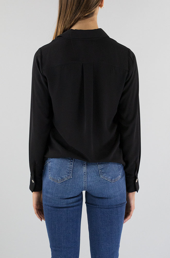Camicia Liu Jo Nero da Donna CF3276TS353