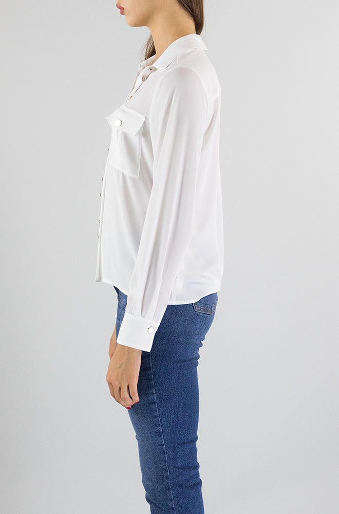 Camicia Liu Jo Star White da Donna CF3276TS353