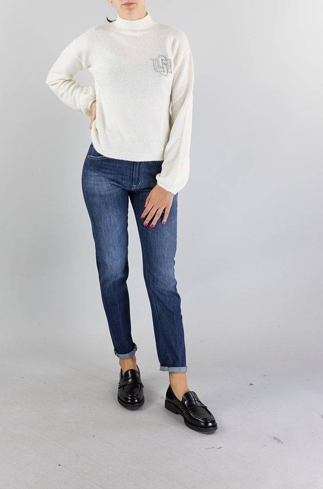 Maglia Liu Jo White da Donna CF3261MA86N