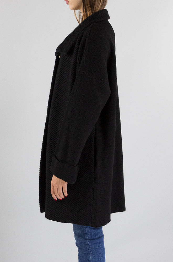 Cappotto Liu Jo Nero da Donna CF3369MA21A