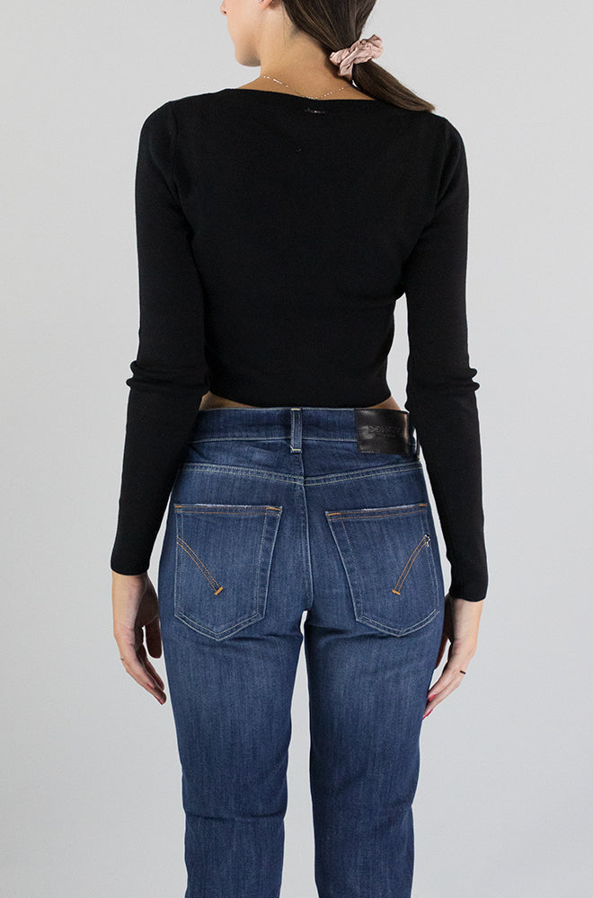 Maglia Liu Jo Nero da Donna WF3124MS49I