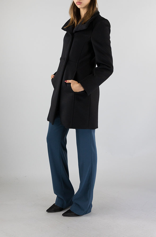 Cappotto Patrizia Pepe Nero da Donna 2O0117 A171