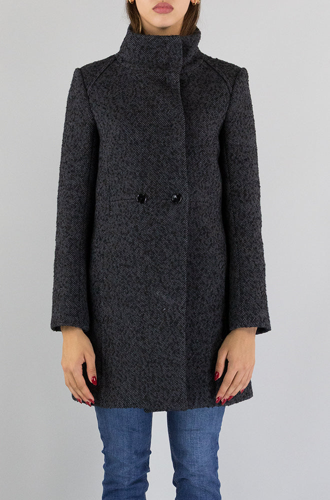 Cappotto Patrizia Pepe Nero da donna 2O0117 A946