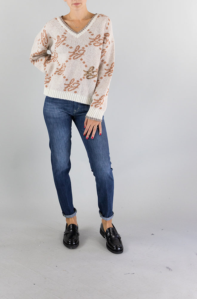 Maglia Liu Jo Bianco da Donna MF3227MAG71