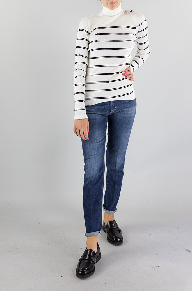 Maglia Liu Jo Bianco da Donna MF3002MS99E
