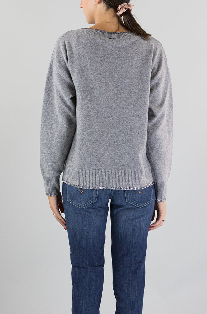 Maglia Liu Jo Grigio da Donna MF3028MS009