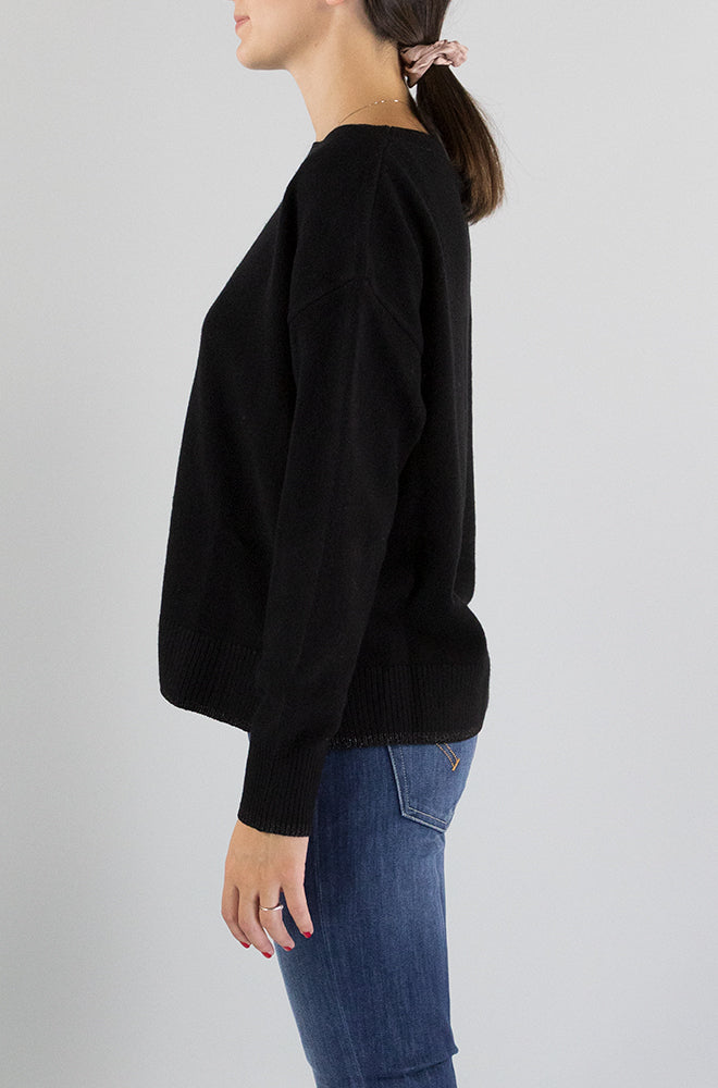 Maglia Liu Jo Nero da Donna MF3028MS009