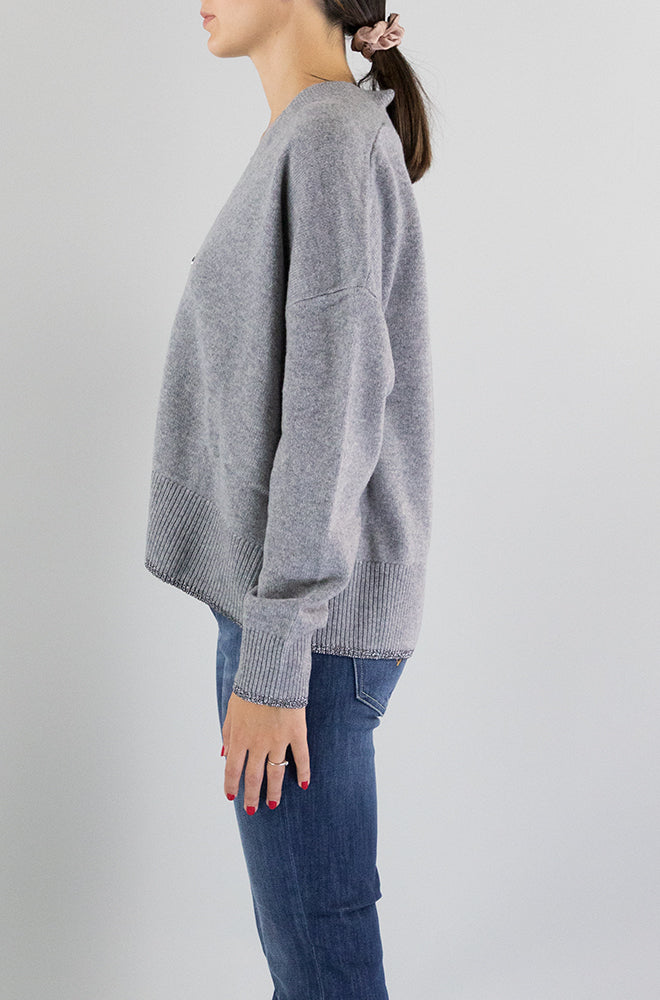 Maglia Liu Jo Grigio da Donna MF3030MS009
