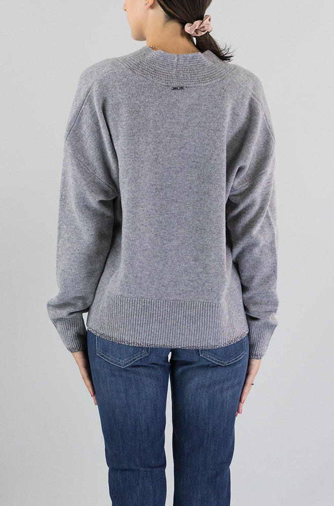 Maglia Liu Jo Grigio da Donna MF3030MS009