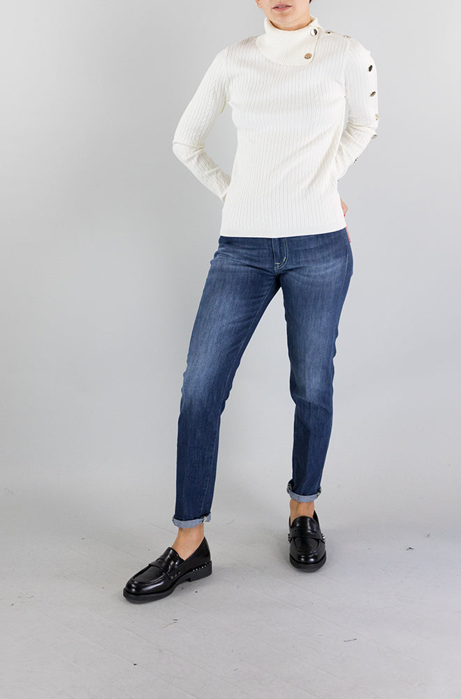 Maglia Liu Jo Bianco da Donna MF3295MS99E