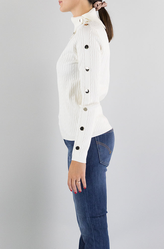Maglia Liu Jo Bianco da Donna MF3295MS99E