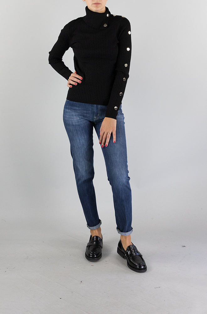 Maglia Liu Jo Nero da Donna MF3295MS99E