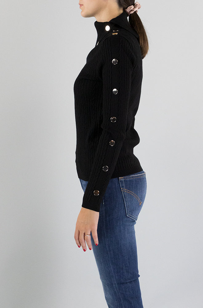 Maglia Liu Jo Nero da Donna MF3295MS99E