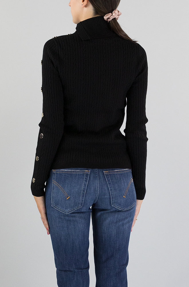 Maglia Liu Jo Nero da Donna MF3295MS99E