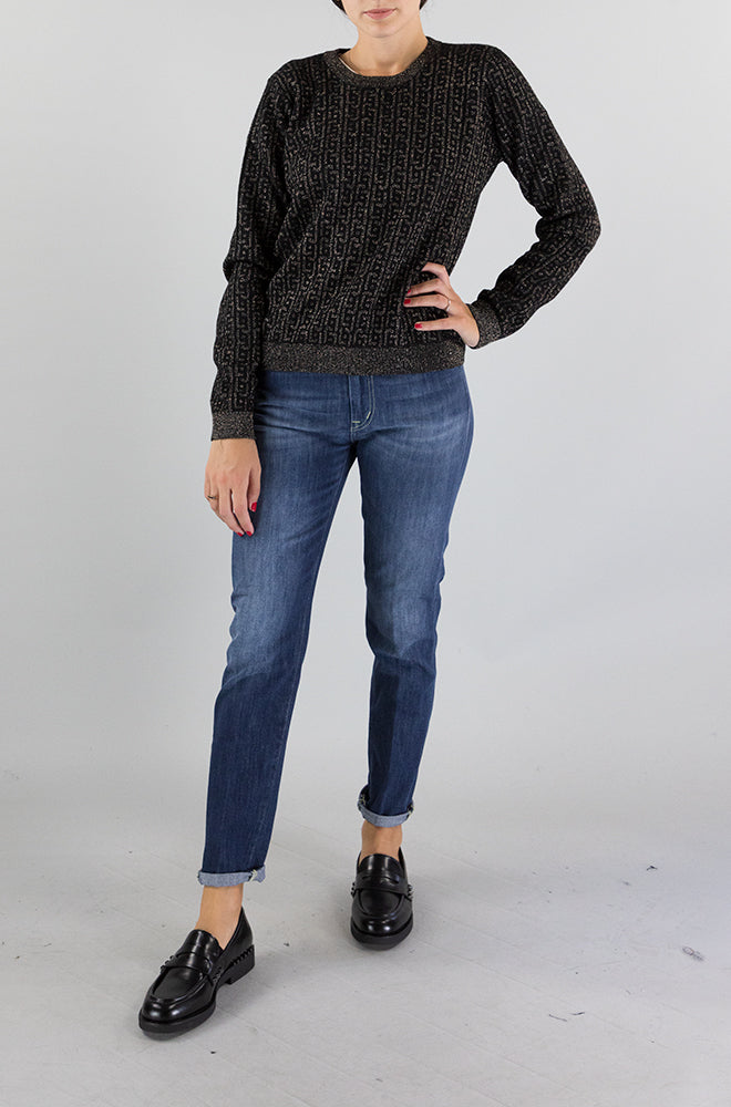 Maglia Liu Jo Nero da Donna MF3431MA49I