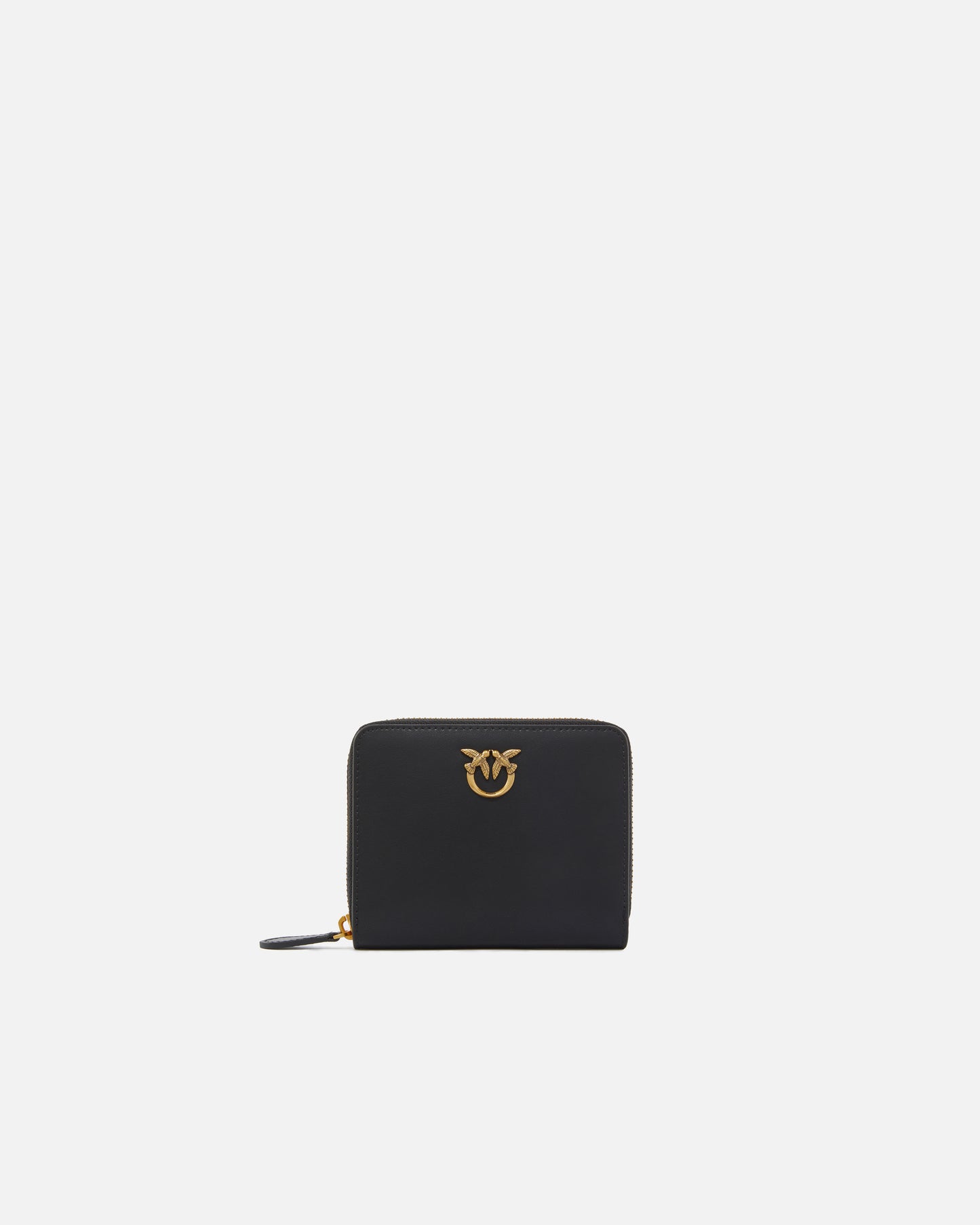 Portafogli Pinko Nero Antique Gold da Donna taylor zip around