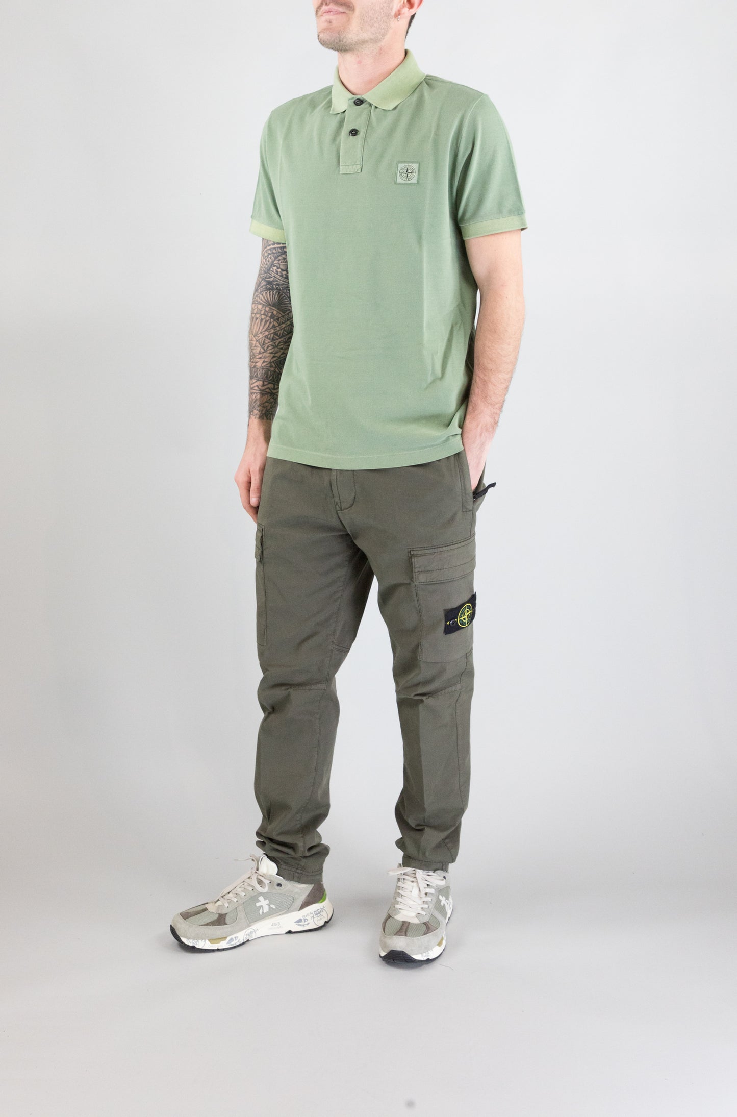 Polo Stone Island V0055 da Uomo k1s1522002scs0067